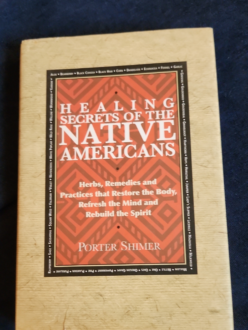 Healing Secrets of the Native Americans by Porter Shimer - Red & Tan Paperback